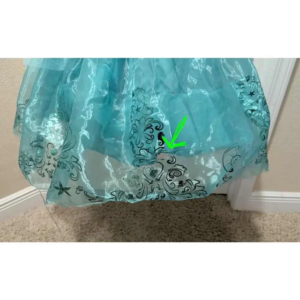 Disney Authentic Ariel Kids Costume The Little Mermaid Halloween Girls M 8-10
